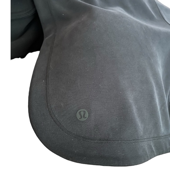 Lululemon Softstreme Open Front Jacket Charcoal Gray medium large Pockets Active - Picture 5 of 6